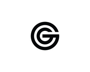 Fototapete - G GG LETTER LOGO DESIGN VECTOR TEMPLATE. G GG LOGO DESIGN.