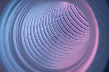 Poster - Beautiful round abstract gray tunnel with color light on a background pattern textured ford design.