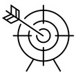 © Rufat - Target flat vector icon illustration