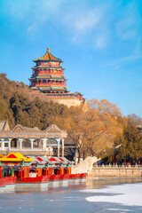 Wall Mural - Tower of Buddhist Incense (Foxiangge) at The Summer Palace in Beijing, China