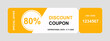 Vector discount coupon flyer sticker or banner.