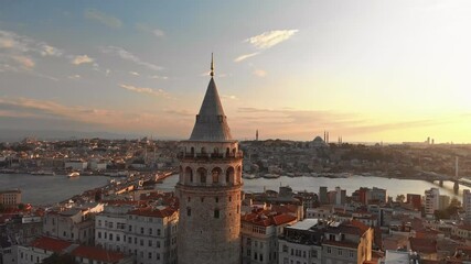 Wall Mural - Galata Tower in Istanbul Turkey