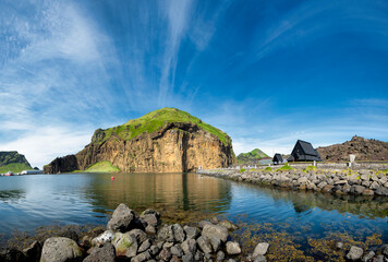 Wall Mural - Heimaklettur Vestmannaeyjar Iceland