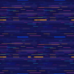 Poster - City street lights abstract seamless pattern