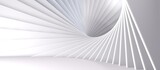 Fototapeta Perspektywa 3d - White geometric texture. 3d render background