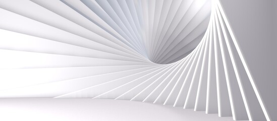 Aufkleber - White geometric texture. 3d render background