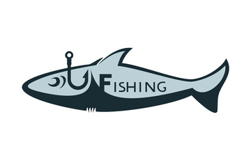 Poster - Creative design of fishing symbol