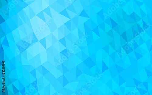 Mata magnetyczna Light BLUE vector polygonal template.