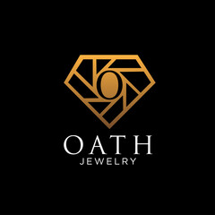 Poster - diamond logo designs simple modern for jewelery shop and business