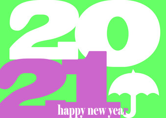 Wall Mural - HapHappy new year 2021 graphic resources creative designy new year 2021 graphic resources creative design