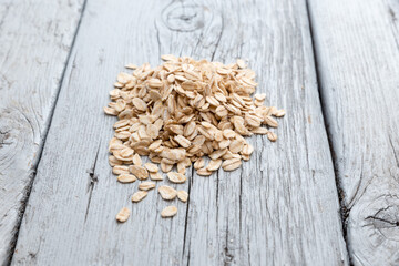 Canvas Print - Small organic oat flakes