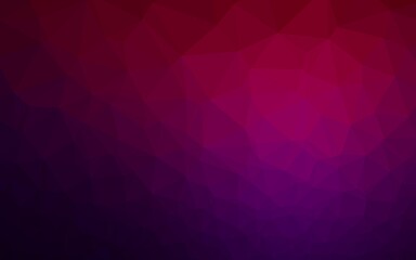 Dark Purple vector polygon abstract layout.