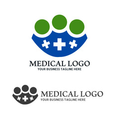 Medical health-care logo design template. Health Care Vector Logo Template. Medical pharmacy logo design.