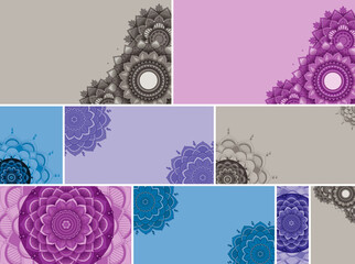 Sticker - Beautiful colour mandala background