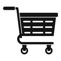 Poster - purchase cart icon, simple style