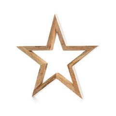 Christmas star isolated on a white background.
