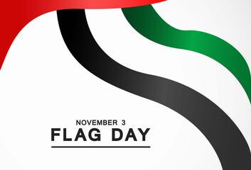 Wall Mural - United Arab Emirates Flag Day Banner Template