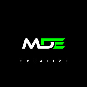 MDE Letter Initial Logo Design Template Vector Illustration	
