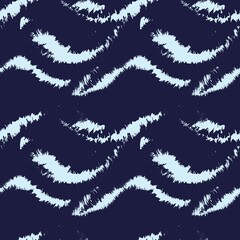 Sky Blue Brush Stroke Fur Seamless Pattern