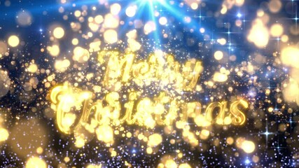 Wall Mural - christmas intro wishes magic sparkle logo