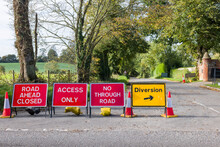 UK Road Closed Signs