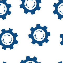 Business process optimization vector icon. Progress icon seamless pattern on a white background.