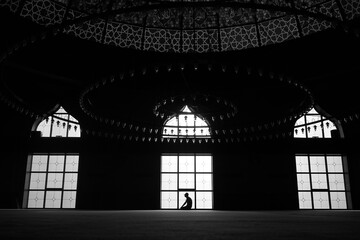 Poster - silhouette of a window