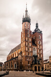 Fototapeta Miasto - Bazylika Mariacka w Krakowie