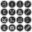 16 pack of pure  lineal web icons set