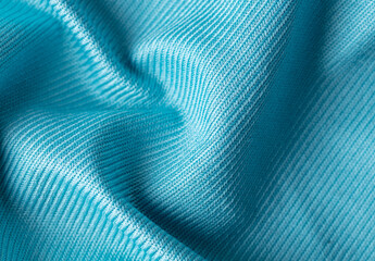 Blue fabric as an abstract background.