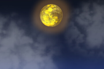 Wall Mural - moon and clouds