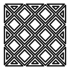 Wall Mural - Paving patio icon, outline style