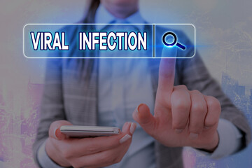 Writing note showing Viral Infection. Business concept for Specific attack of the cells from the reproduction of harmful virus Web search digital information futuristic technology network connection