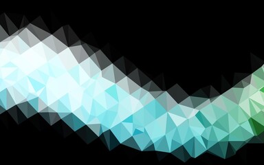 Light Blue, Green vector blurry triangle texture.