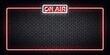 Vector realistic isolated neon sign of On Air frame. Concept of podcast and live streaming.