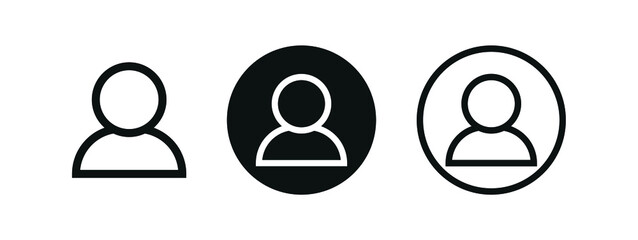 Poster - profile, user icon, User profile login or access authentication icon, account sign for apps and websites