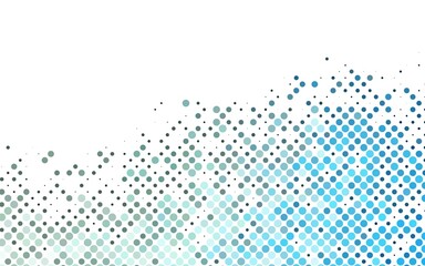 Poster - light blue vector background with bubbles.