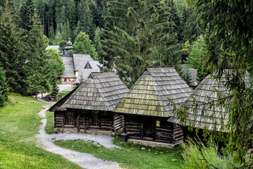 Wall Mural - Open-air museum of the Orava village, Slovakia