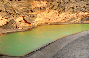 Sticker - El Golfo, Lanzarote, HDR Image