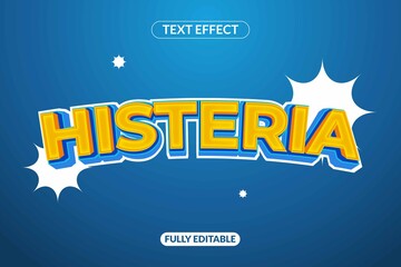 Editable Text Effect Hysteria Style effect For Surprise