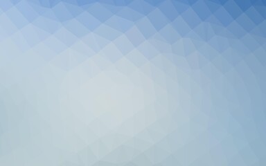 Poster - light blue vector abstract mosaic backdrop.