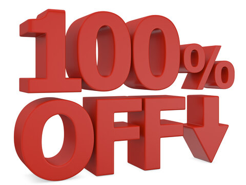hundred percent off