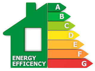 energy efficency 3d render