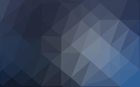 Dark BLUE vector abstract mosaic pattern.