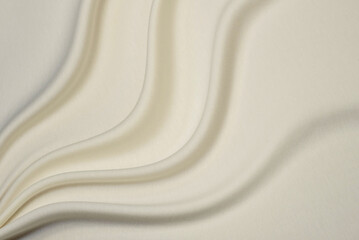 Wall Mural - Texture of synthetic fabric in ivory color. Background, pattern.