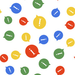 Poster - Color Information icon isolated seamless pattern on white background. Vector.