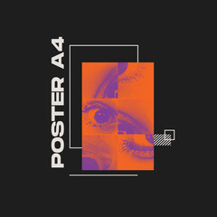 Poster - modernism design vector cover mockup