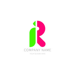 I R letter icon. Vector logo