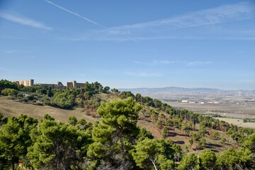 Beautiful Panoramic View From Hills by Morning aty Summer