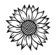 Sunflower print vector illustration for chirt